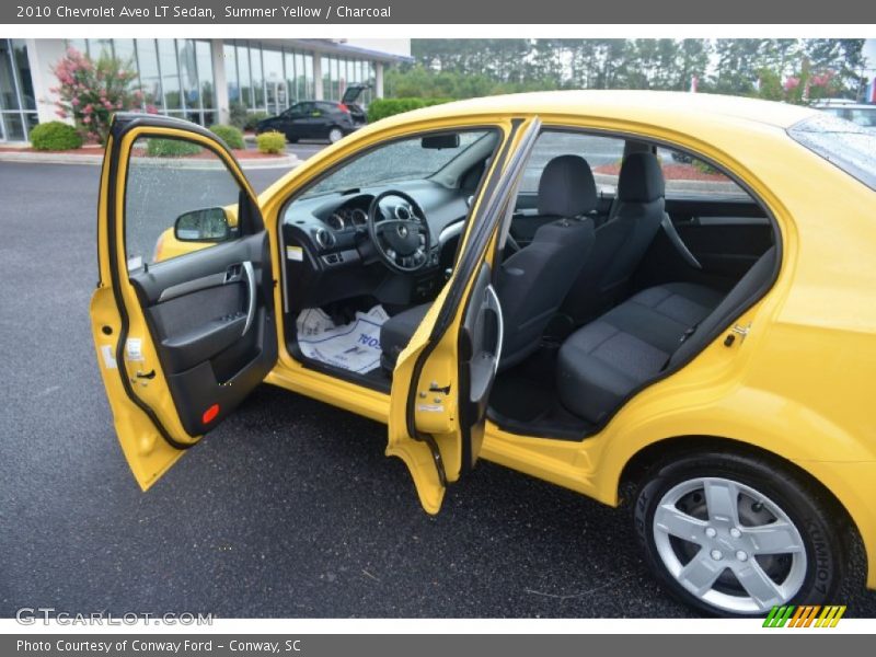 Summer Yellow / Charcoal 2010 Chevrolet Aveo LT Sedan
