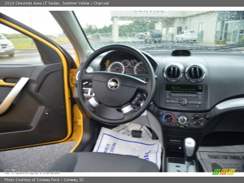 Summer Yellow / Charcoal 2010 Chevrolet Aveo LT Sedan