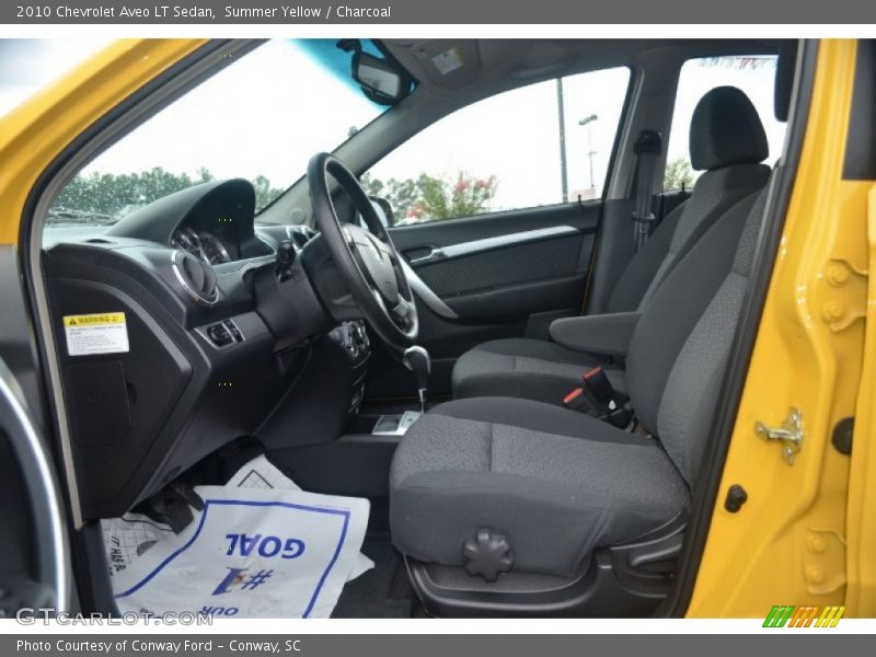 Summer Yellow / Charcoal 2010 Chevrolet Aveo LT Sedan