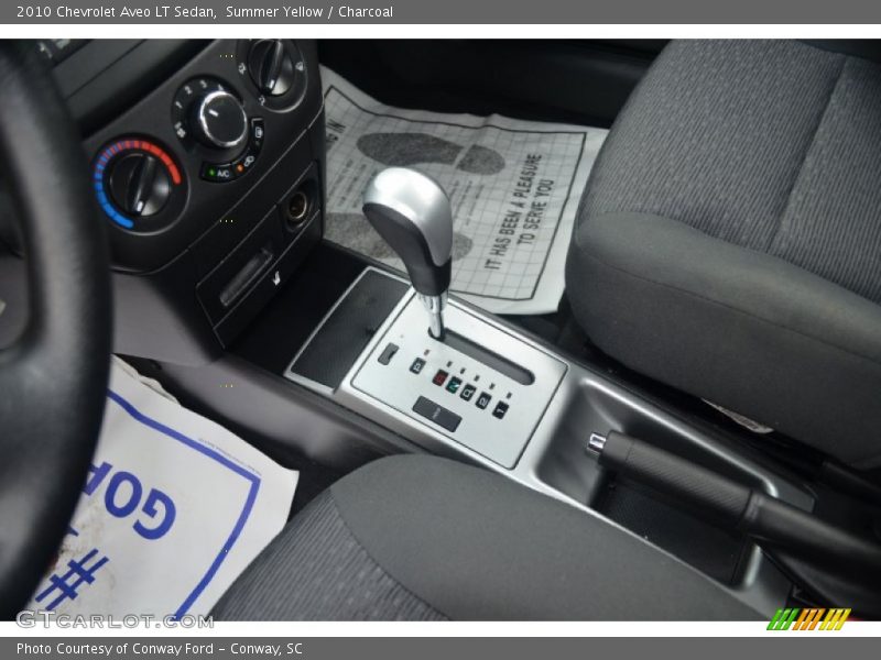 Summer Yellow / Charcoal 2010 Chevrolet Aveo LT Sedan