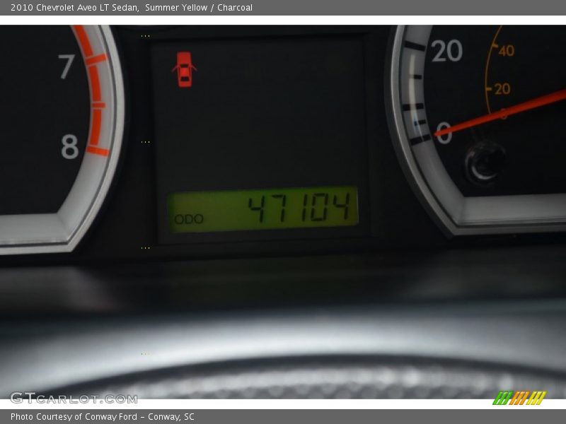 Summer Yellow / Charcoal 2010 Chevrolet Aveo LT Sedan