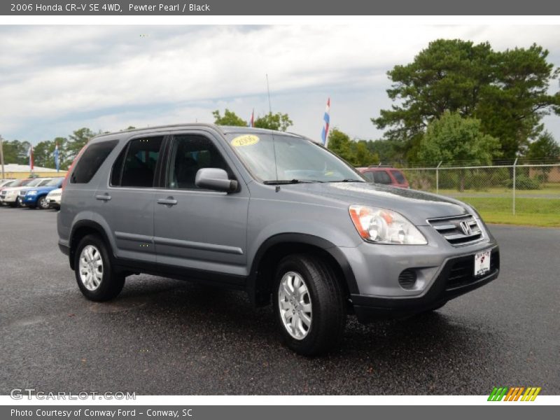 Pewter Pearl / Black 2006 Honda CR-V SE 4WD
