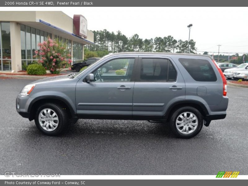 Pewter Pearl / Black 2006 Honda CR-V SE 4WD