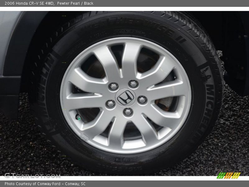Pewter Pearl / Black 2006 Honda CR-V SE 4WD