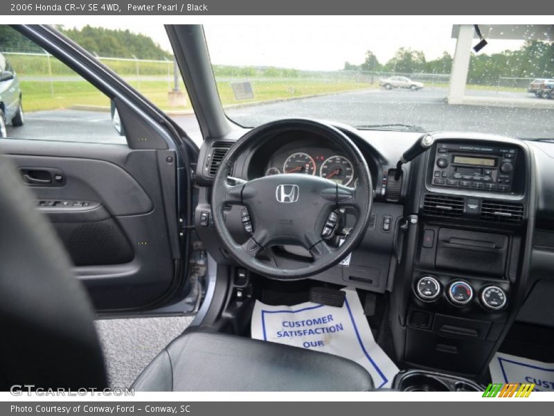Pewter Pearl / Black 2006 Honda CR-V SE 4WD