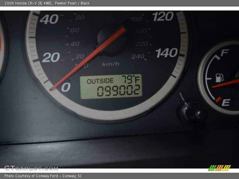 Pewter Pearl / Black 2006 Honda CR-V SE 4WD
