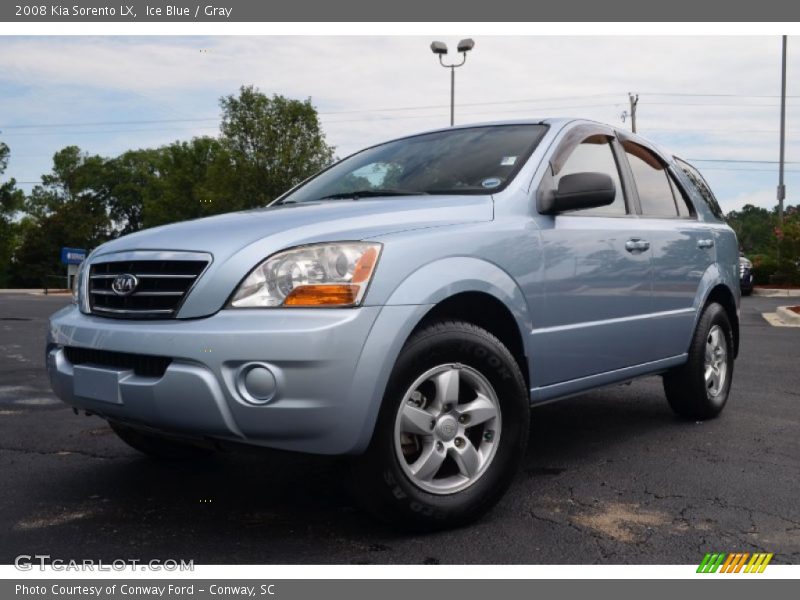 Ice Blue / Gray 2008 Kia Sorento LX