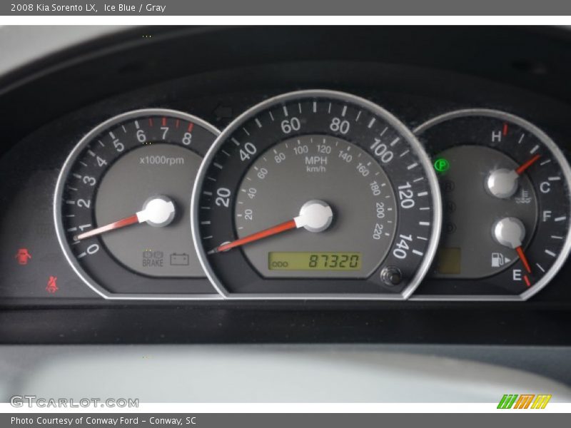 Ice Blue / Gray 2008 Kia Sorento LX