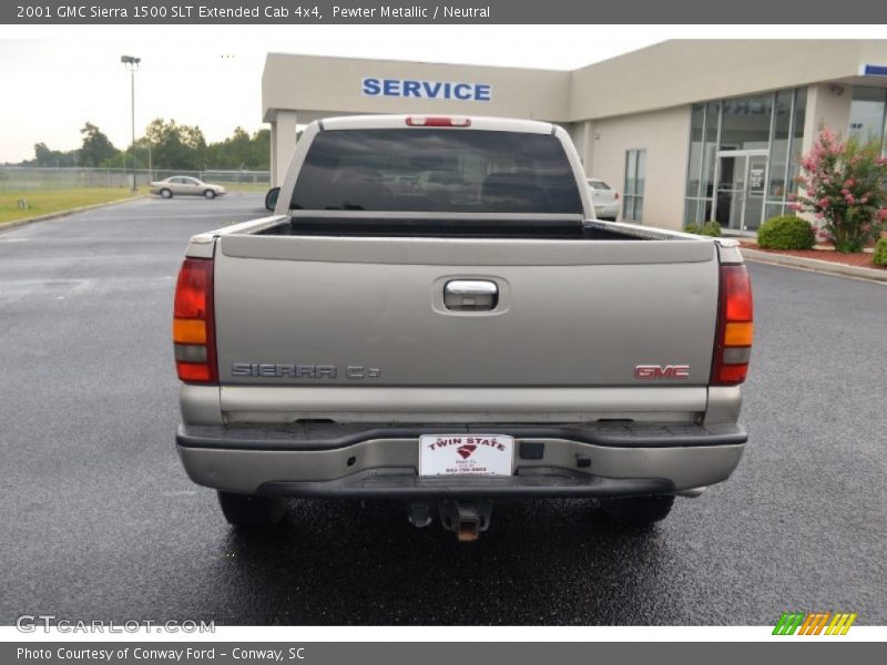 Pewter Metallic / Neutral 2001 GMC Sierra 1500 SLT Extended Cab 4x4