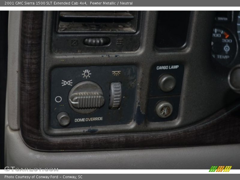 Pewter Metallic / Neutral 2001 GMC Sierra 1500 SLT Extended Cab 4x4