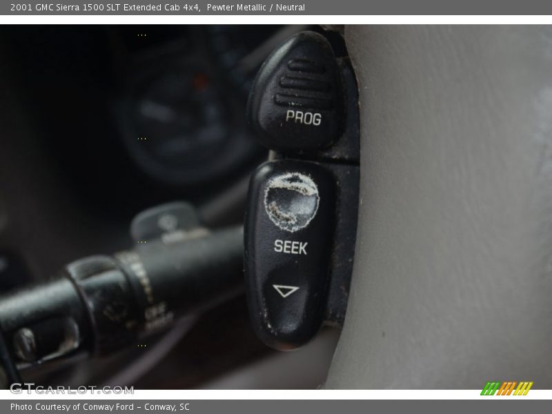 Pewter Metallic / Neutral 2001 GMC Sierra 1500 SLT Extended Cab 4x4