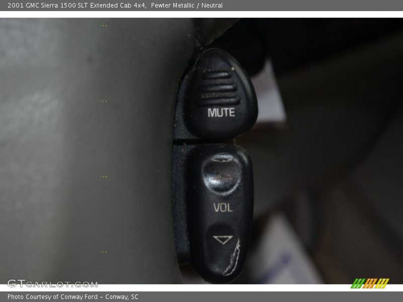 Pewter Metallic / Neutral 2001 GMC Sierra 1500 SLT Extended Cab 4x4