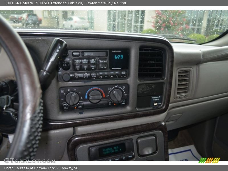 Pewter Metallic / Neutral 2001 GMC Sierra 1500 SLT Extended Cab 4x4