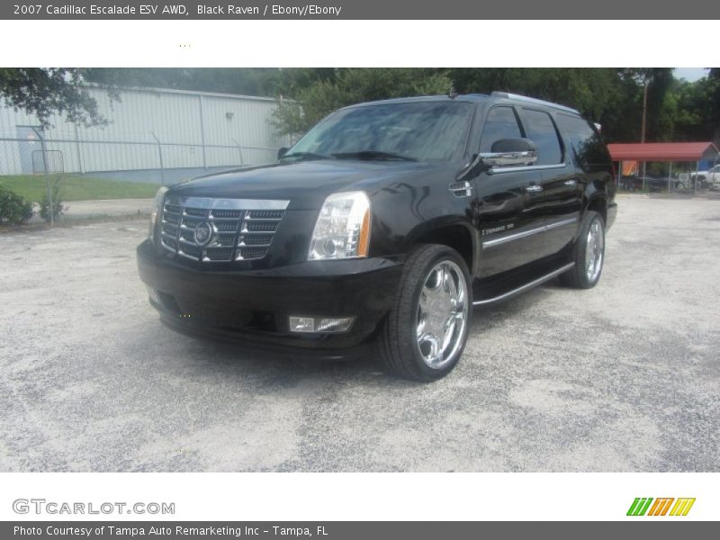 Black Raven / Ebony/Ebony 2007 Cadillac Escalade ESV AWD