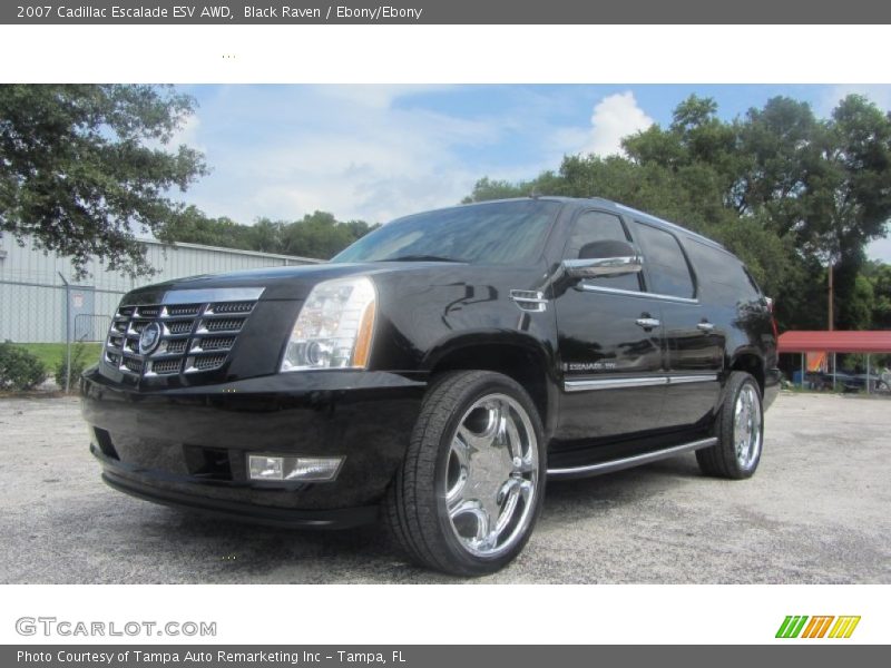 Black Raven / Ebony/Ebony 2007 Cadillac Escalade ESV AWD