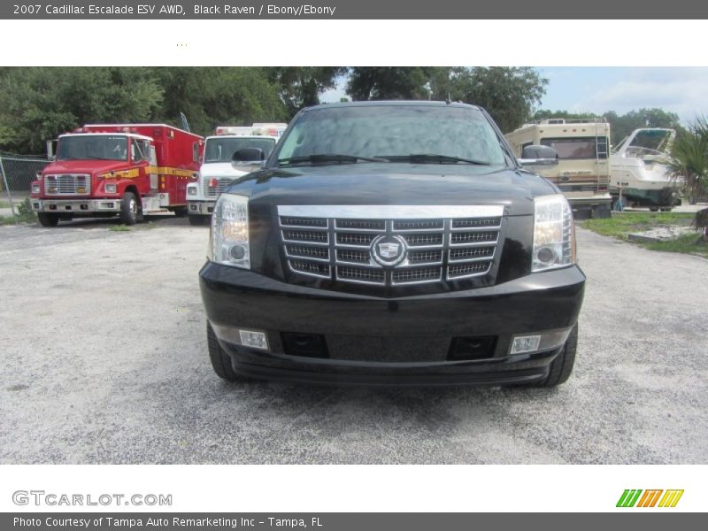 Black Raven / Ebony/Ebony 2007 Cadillac Escalade ESV AWD