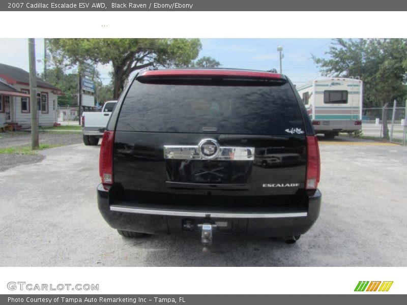 Black Raven / Ebony/Ebony 2007 Cadillac Escalade ESV AWD