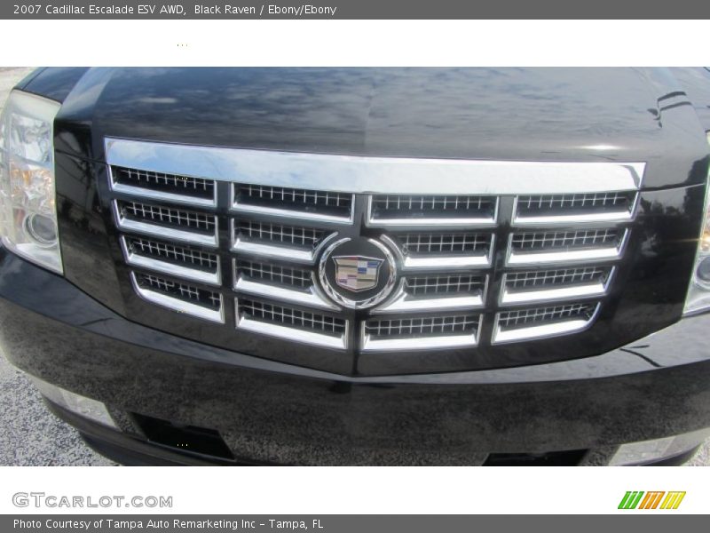 Black Raven / Ebony/Ebony 2007 Cadillac Escalade ESV AWD