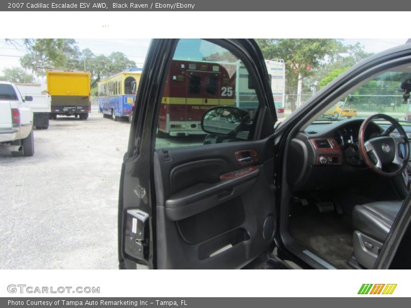Black Raven / Ebony/Ebony 2007 Cadillac Escalade ESV AWD