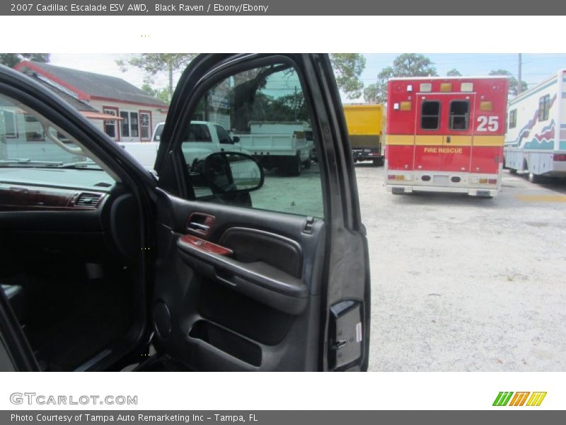 Black Raven / Ebony/Ebony 2007 Cadillac Escalade ESV AWD