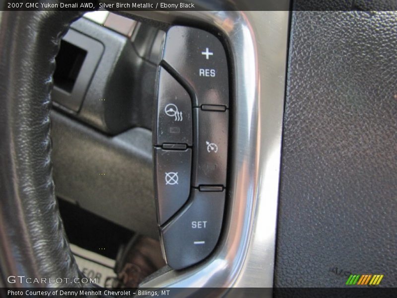 Silver Birch Metallic / Ebony Black 2007 GMC Yukon Denali AWD