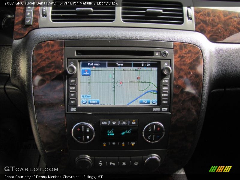 Silver Birch Metallic / Ebony Black 2007 GMC Yukon Denali AWD