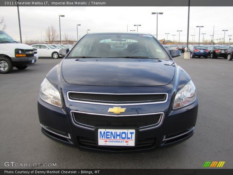 Imperial Blue Metallic / Titanium 2011 Chevrolet Malibu LT