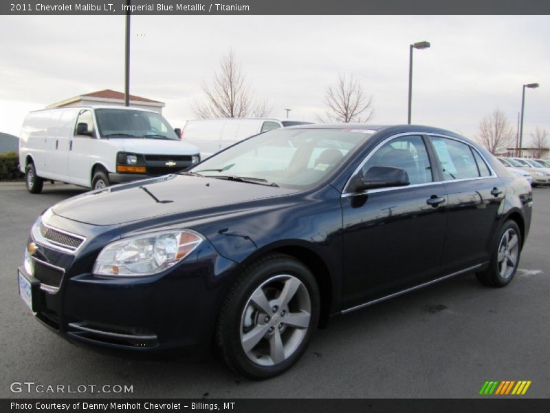 Imperial Blue Metallic / Titanium 2011 Chevrolet Malibu LT