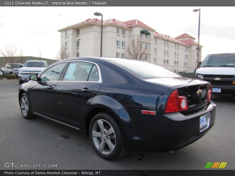Imperial Blue Metallic / Titanium 2011 Chevrolet Malibu LT