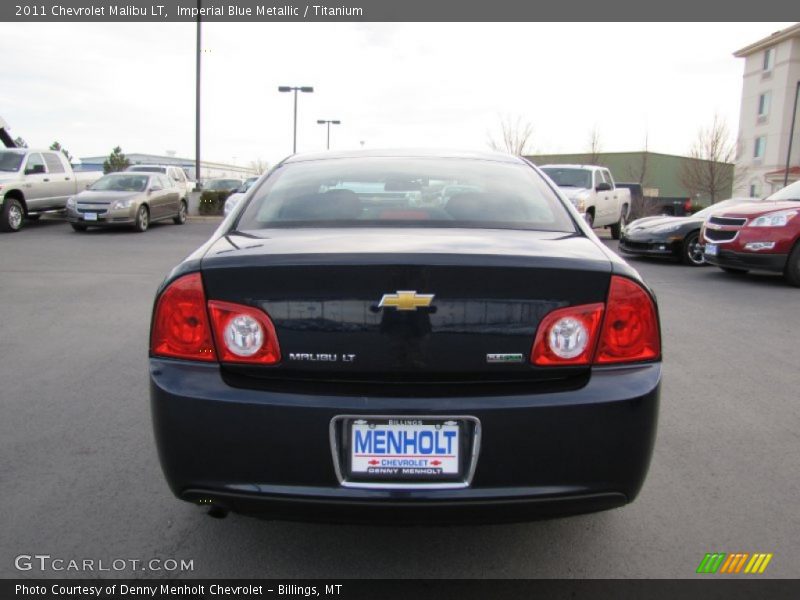 Imperial Blue Metallic / Titanium 2011 Chevrolet Malibu LT