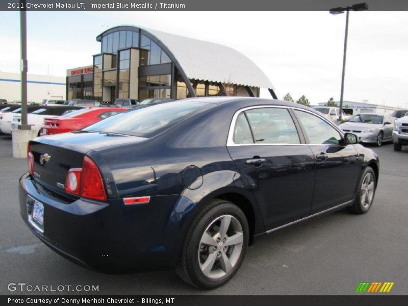 Imperial Blue Metallic / Titanium 2011 Chevrolet Malibu LT