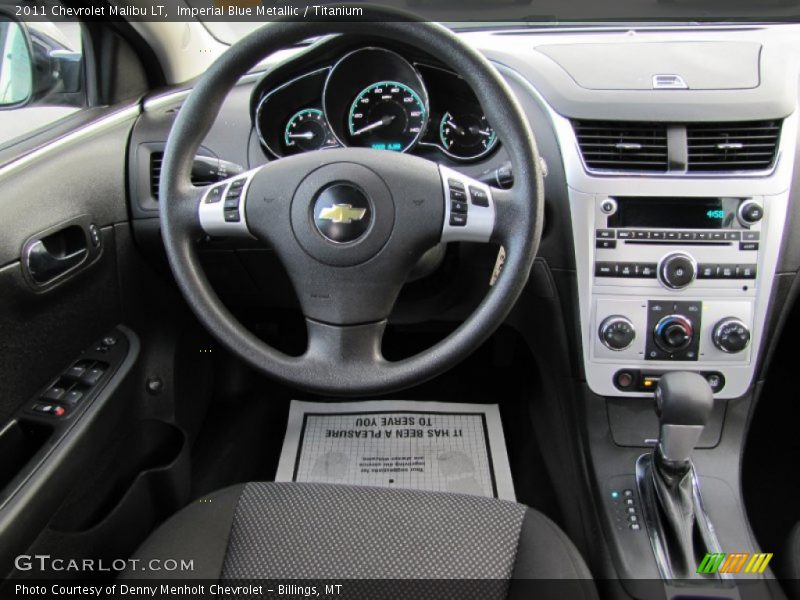 Imperial Blue Metallic / Titanium 2011 Chevrolet Malibu LT