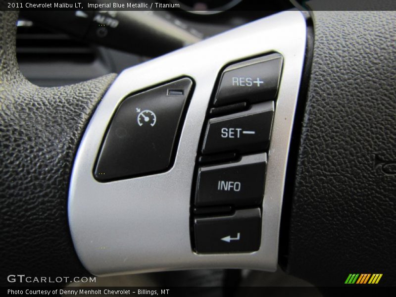 Imperial Blue Metallic / Titanium 2011 Chevrolet Malibu LT