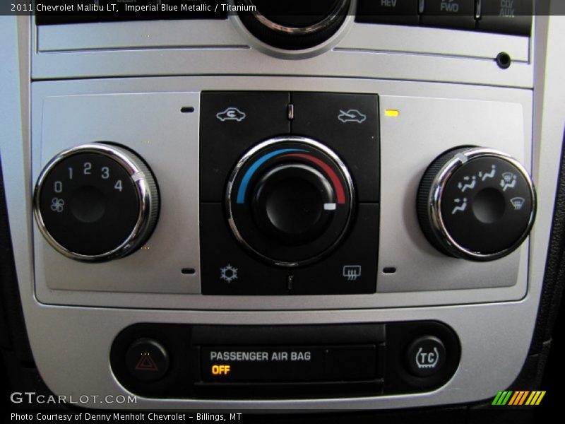 Imperial Blue Metallic / Titanium 2011 Chevrolet Malibu LT