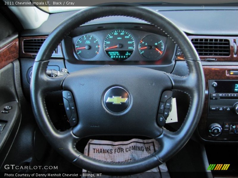 Black / Gray 2011 Chevrolet Impala LT