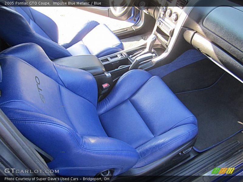 Front Seat of 2005 GTO Coupe