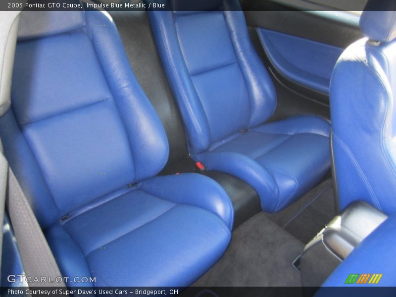 Rear Seat of 2005 GTO Coupe