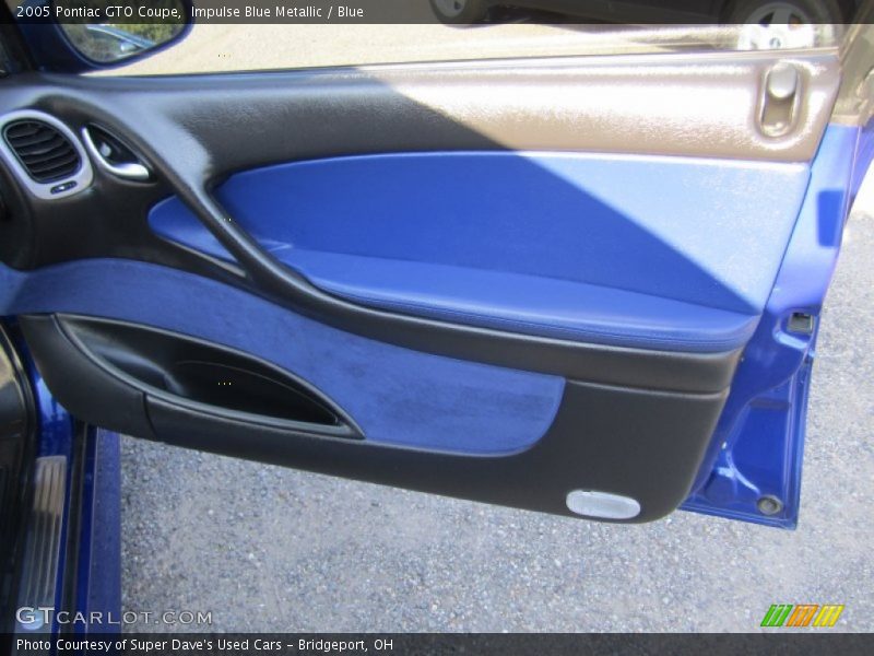 Door Panel of 2005 GTO Coupe