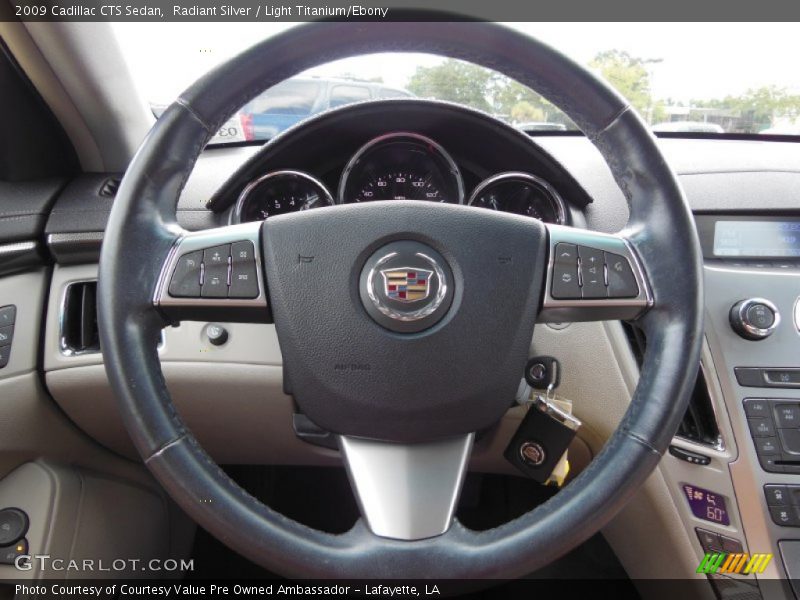 Radiant Silver / Light Titanium/Ebony 2009 Cadillac CTS Sedan