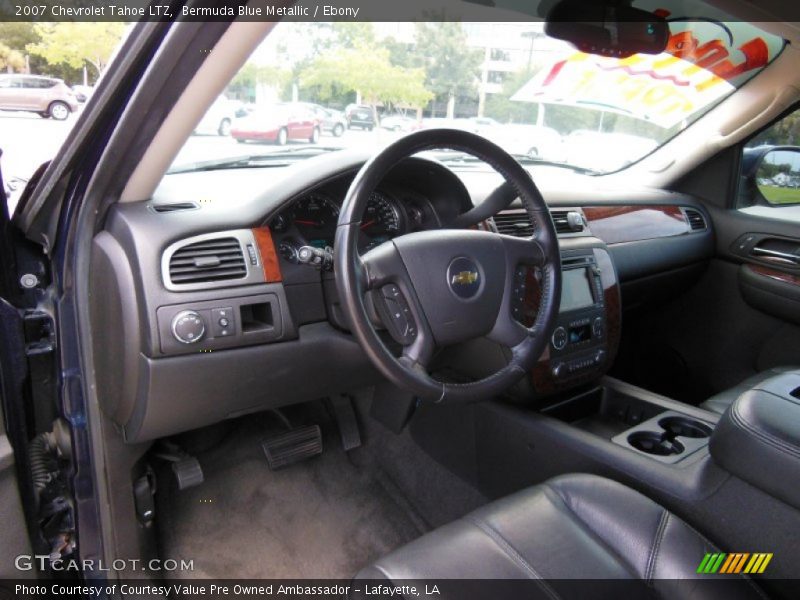 Bermuda Blue Metallic / Ebony 2007 Chevrolet Tahoe LTZ