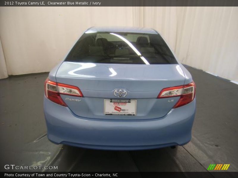 Clearwater Blue Metallic / Ivory 2012 Toyota Camry LE