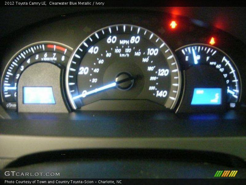 Clearwater Blue Metallic / Ivory 2012 Toyota Camry LE