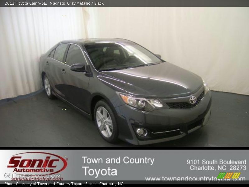 Magnetic Gray Metallic / Black 2012 Toyota Camry SE
