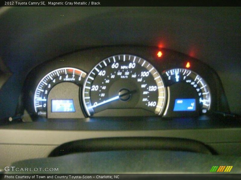 Magnetic Gray Metallic / Black 2012 Toyota Camry SE