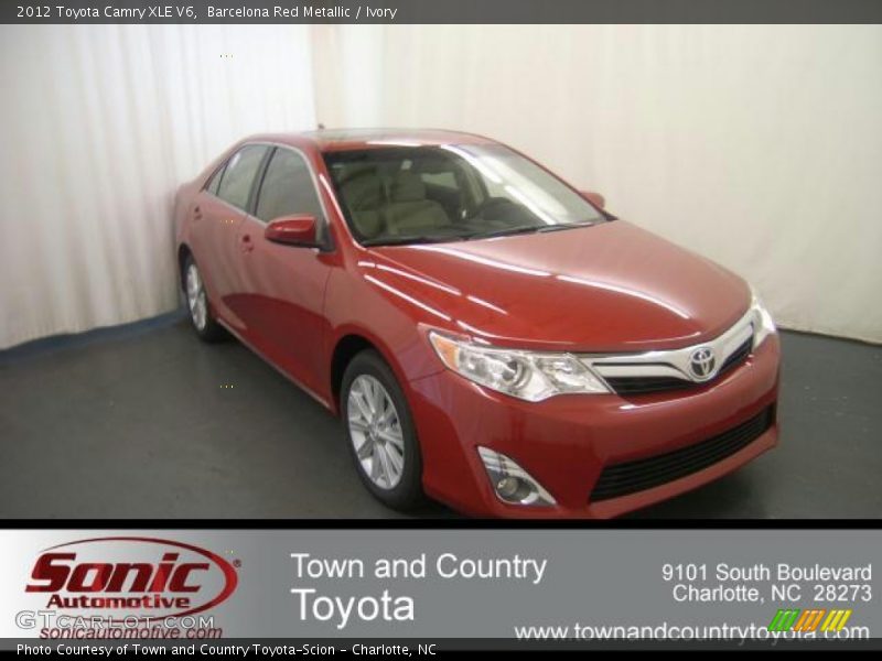 Barcelona Red Metallic / Ivory 2012 Toyota Camry XLE V6