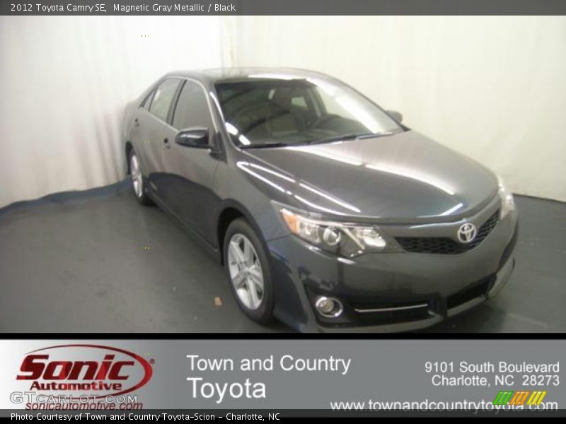 Magnetic Gray Metallic / Black 2012 Toyota Camry SE