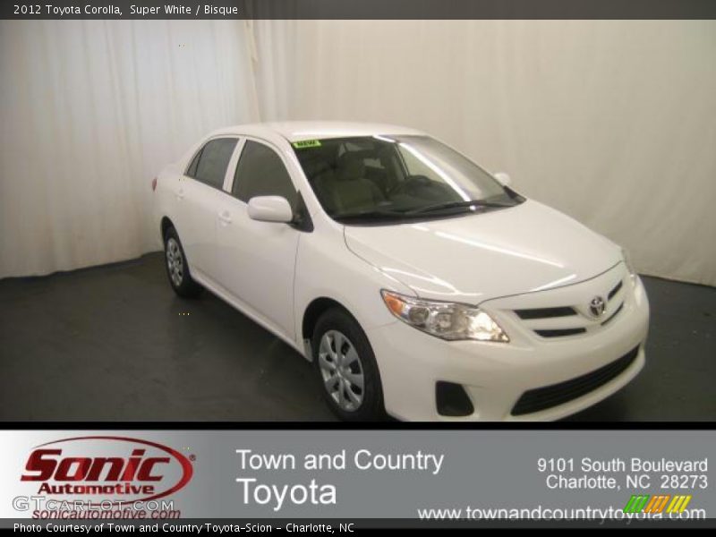 Super White / Bisque 2012 Toyota Corolla