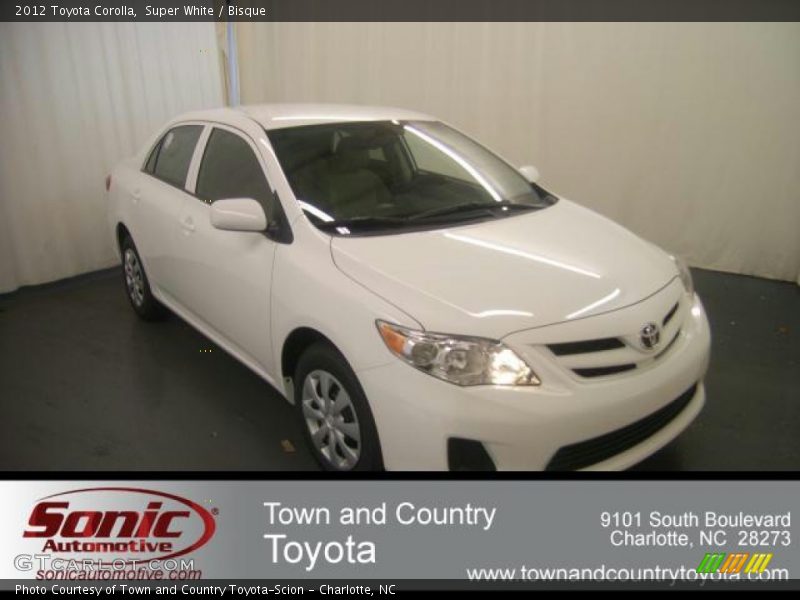 Super White / Bisque 2012 Toyota Corolla