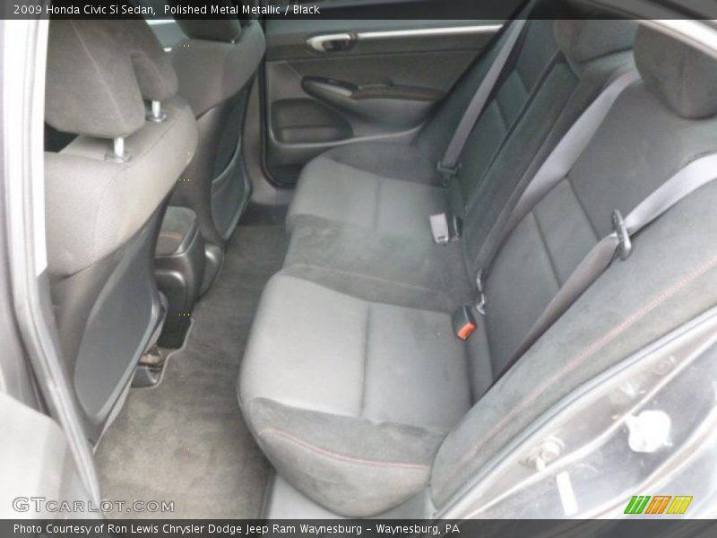 Polished Metal Metallic / Black 2009 Honda Civic Si Sedan