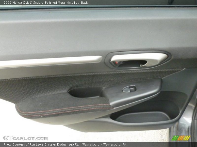 Polished Metal Metallic / Black 2009 Honda Civic Si Sedan